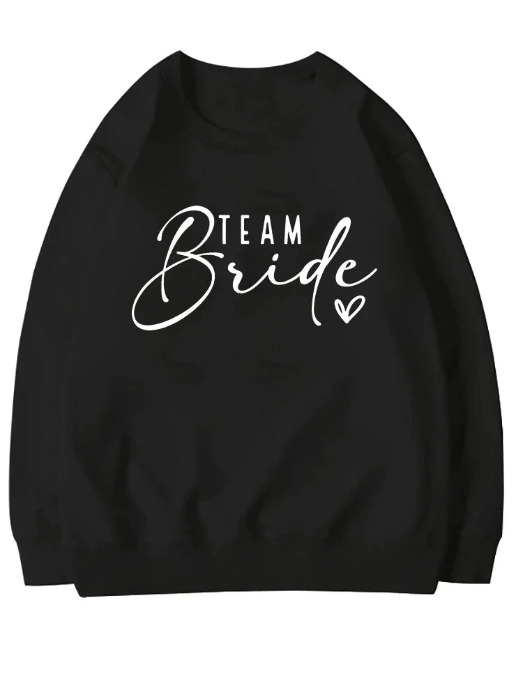 Bride & Team Bride Bridesmaid Sweatshirt Bridesmaid Proposal Maid of Honor Engagement Pullover Bride Sweater Bridesmaid Gifts Good Vibrations
