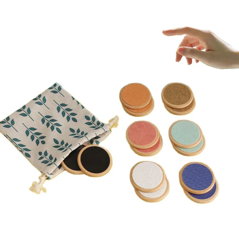 Children Sensory Toys Tactile Board Matching Game Tactile Classification Color Cognition Parish Memory Training Montessori Toys Good Vibrations