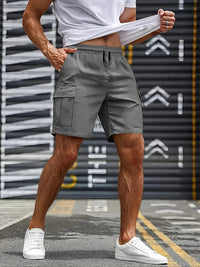 Big Pocket Men's Shorts Casual Work Cool Pants with point Loose Fit Clothing Waist Sports Male Outfit Shorts Good Vibrations