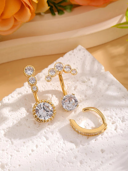 3pcs Gold Color Heart Butterfly Dangled Belly Piercing Sets 14G Stainlees Steel Navel Jewelry for Women Girls Body Belly Rings Good Vibrations Adult Super Store