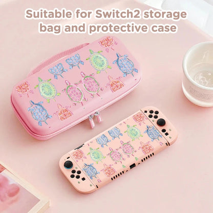 for Switch2 protective case and storage bag, scratch-resistant and drop-resistant, can store game consoles and accessories Good Vibrations