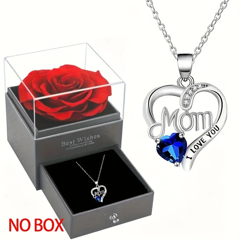 Elegant Style Heart shaped Pendant Necklace Hollow Design Mother's Day Gift Party Suitable for Best Friends Without Box Good Vibrations