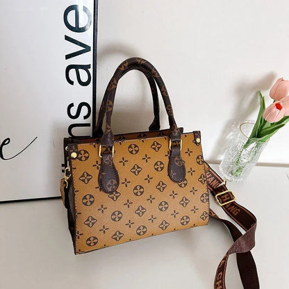 Classic Elegant Leather Handbag For Women Luxury Designer Crossbody Bag Versatile Shoulder Tote Purse Stylish Ladies Messenger Good Vibrations