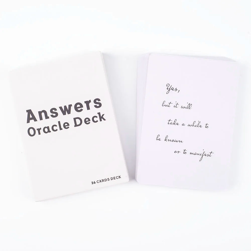 Oracle Divination Fate Game Deck 36 Cards English Version Answers Tarot Table Board Playing Card 10.2x7.2cm for Board Games Good Vibrations