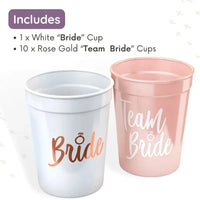 1Set Bachelorette Party Team Bride Plastic Drinking Cups Bridal Shower Gift Bride to be Hen Party Supplies Wedding Decorations Good Vibrations
