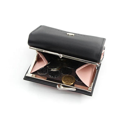 New Mini Short Women Wallets High Quality Coin Pocket Luxury Female Purses Card Holder Photo Holder Cute Wallet For Girls Good Vibrations