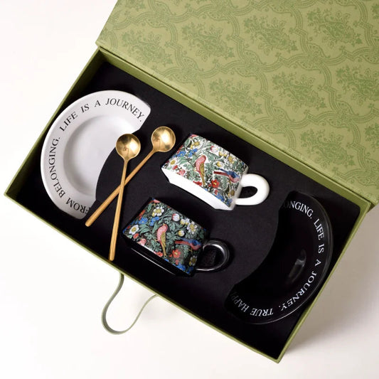 Coffee Cup Set Gift Box Packaging Opening Event Anniversary Company Gift Souvenir Water Cup Set Good Vibrations