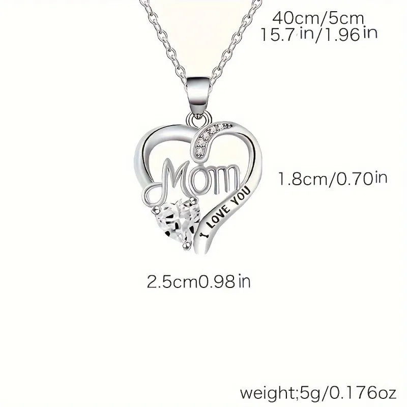 Elegant Style Heart shaped Pendant Necklace Hollow Design Mother's Day Gift Party Suitable for Best Friends Without Box Good Vibrations