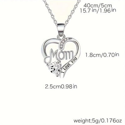 Elegant Style Heart shaped Pendant Necklace Hollow Design Mother's Day Gift Party Suitable for Best Friends Without Box Good Vibrations