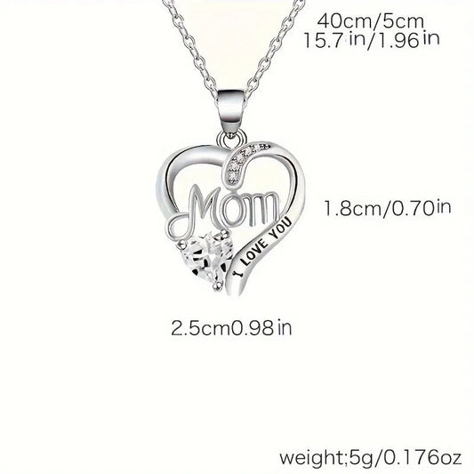 Elegant Style Heart shaped Pendant Necklace Hollow Design Mother's Day Gift Party Suitable for Best Friends Without Box Good Vibrations