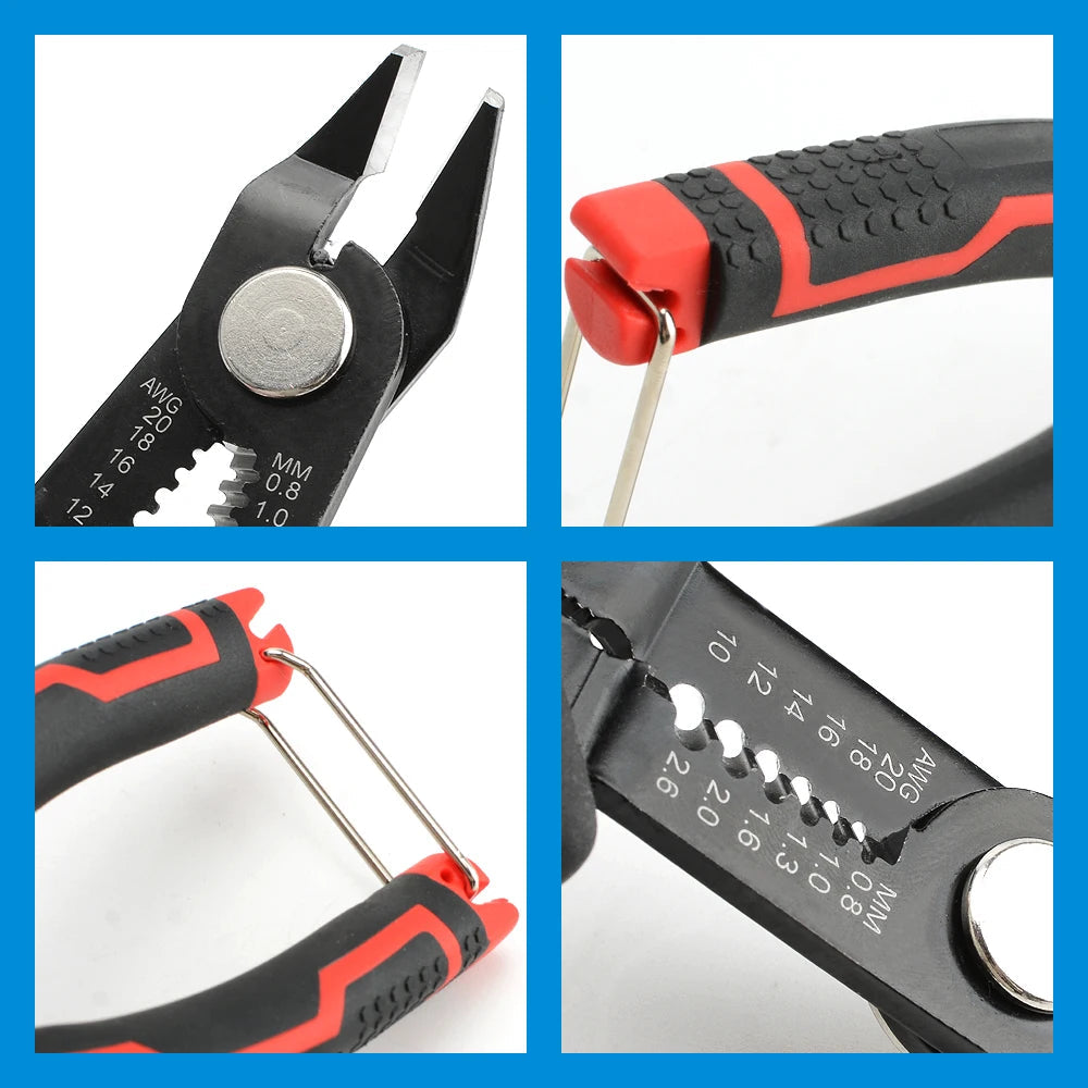 Wire Stripper Pliers Automatic Stripping Cutter Cable Wire Crimping Electrician Repair Tools Wire Stripper Tool hand tools Good Vibrations