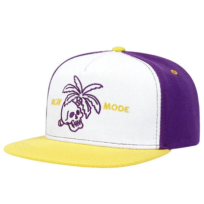 Fashion SummertimeUnisex Eye PIZZA Embroidery Hip-hop Hats Springand Autumn Outdoor Adjustable Casual BaseballCaps Sunscreen Hat Good Vibrations