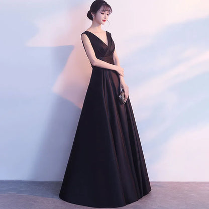 Toast Bridesmaid Evening Dresses Women's 2025 New Fashion Slim Annual Meeting Host Long Dress Female Birthday Party Banquet Dres Good Vibrations