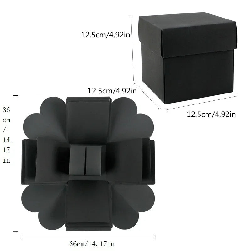 1Set Explosion Photo Album Gift Box Storage Box Valentine's Day Surprise Gift Box Romantic Couple Creative Gift Good Vibrations