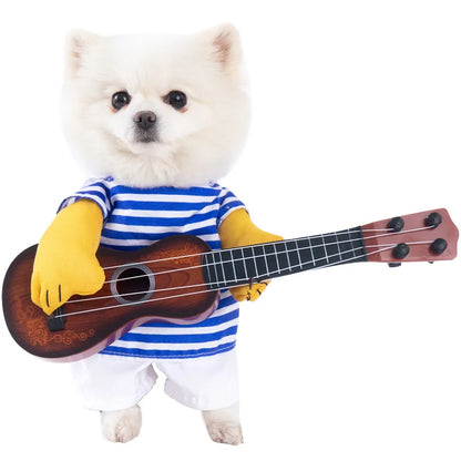 Halloween Dog Clothes Funny Pet Costume Small Dog Jacket Creative Outfit for Teddy Cats  Costume Dog Clothes for Small Dogs Good Vibrations