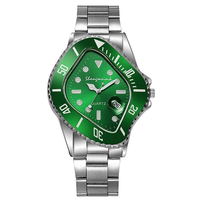 New Fashion Men Famous Luxury Casual Quartz Watch Mens Business Stainless Steel Watches For Gifts Relogio Masculino Male Clock Good Vibrations