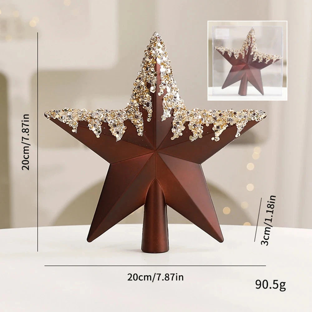 Christmas Tree Decoration Xmas Balls Christmas Tree Top Star Ornaments For Christmas Home Decoration New Year Navidad Good Vibrations