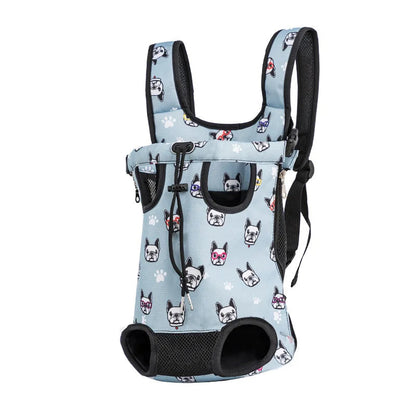 Adjustable Cat Carrier Bag Pet Double Shoulder Backpack Portable Bag Outdoor Travel Camping Hiking Cat Bag Dog Bag Good Vibrations