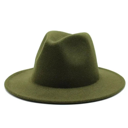 Hat Women Hat LuxuryHats for Men Women Fashion Formal Wedding Decorate Camel Panama Cap Jazz Flat Brim Top Fedora Hat Gorras Good Vibrations