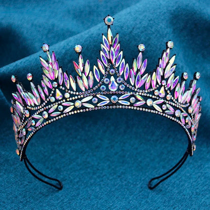 Gorgeous Baroque Crown for Bridal Tiaras Wedding Headwear Prom Diadem Hair Jewelry Prom Pageant Tiaras and Crowns Good Vibrations