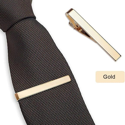 1 or 3 Pack Tie Clips for Men Long Styles Tie Bar Clip Set Square Edges Tie Tack Pins Necktie Bar Necktie Wedding Business Clips Good Vibrations