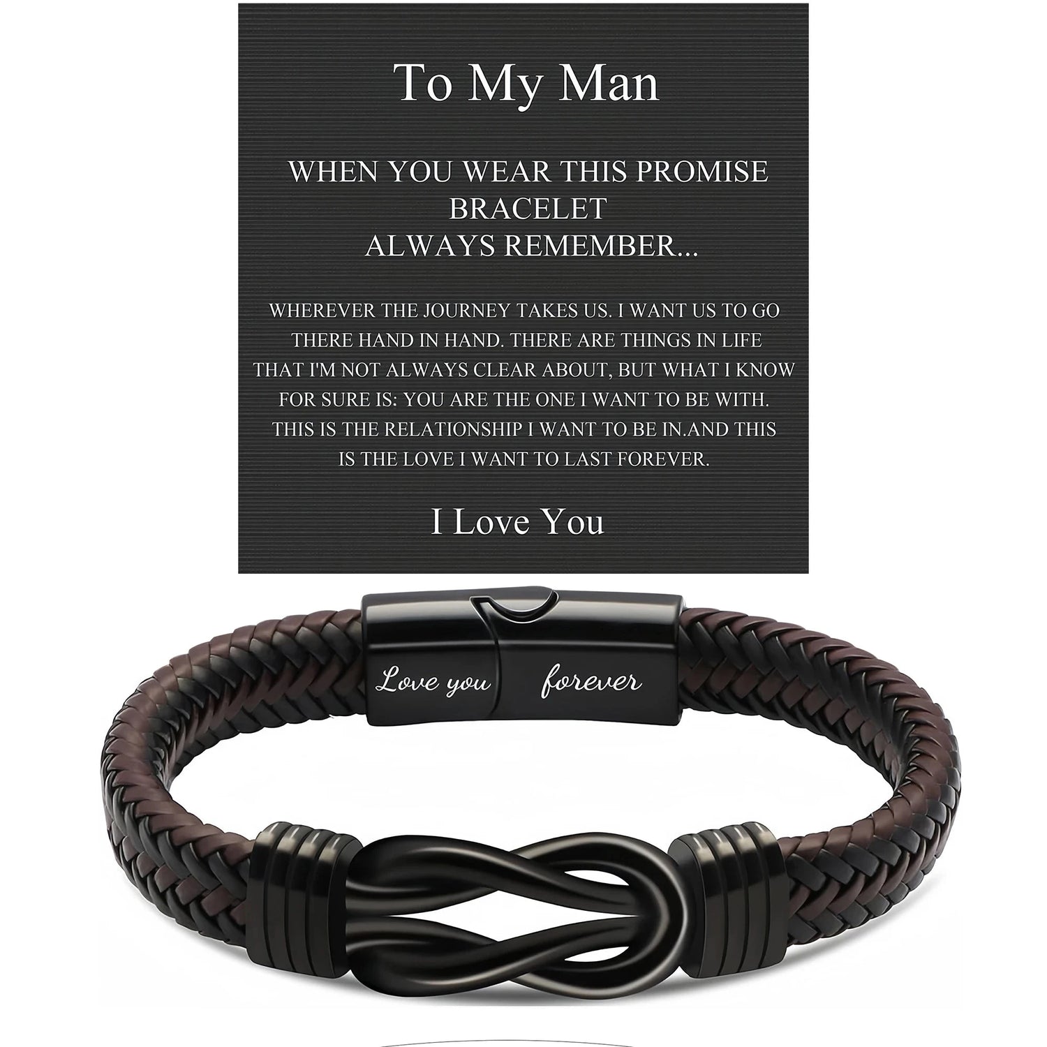 Valentine's Day Gifts for Him, Birthday Gifts for Man, To My Man Gift: Bracelets for Boyfriend, Husband, etc Good Vibrations