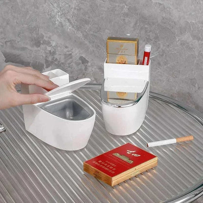 Creative Toilet Ashtray Home Bathroom Storage Cigarette Case with Lid Wall-mounted Plastic Ashtray Suitable for Home Office Use Good Vibrations Adult Super Store