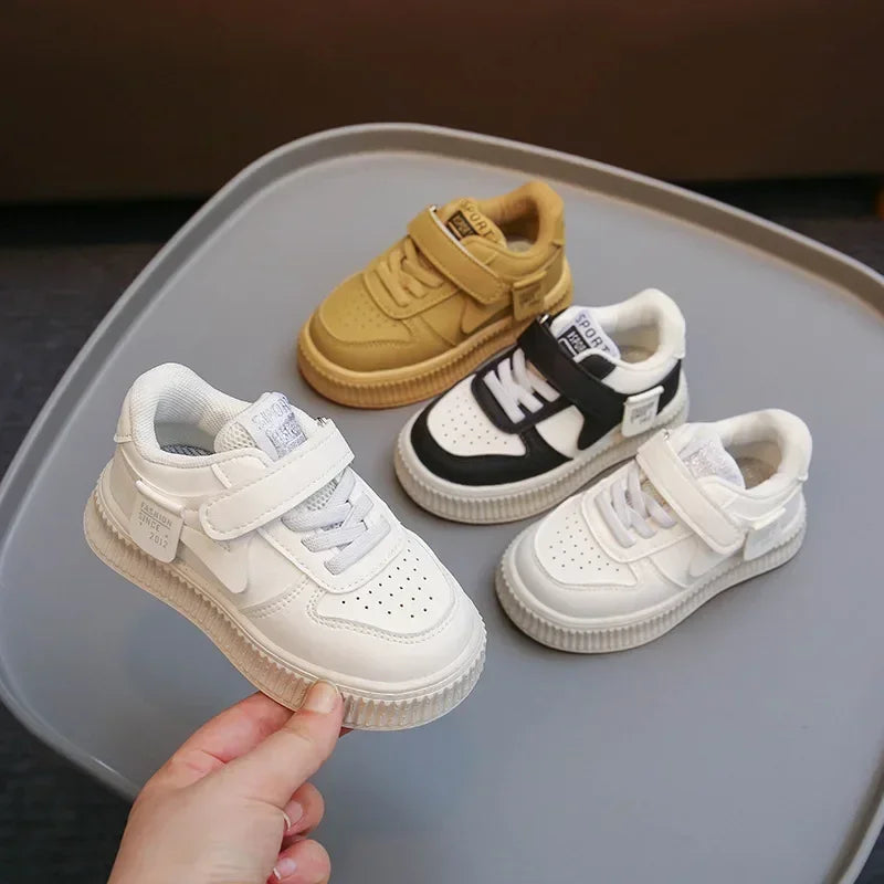 Spring Autumn Children Shoes Small White Shoes Low-top Board Girls Baby Sneaker New Kids Sport Shoes Boys Student Casual Sneaker Good Vibrations