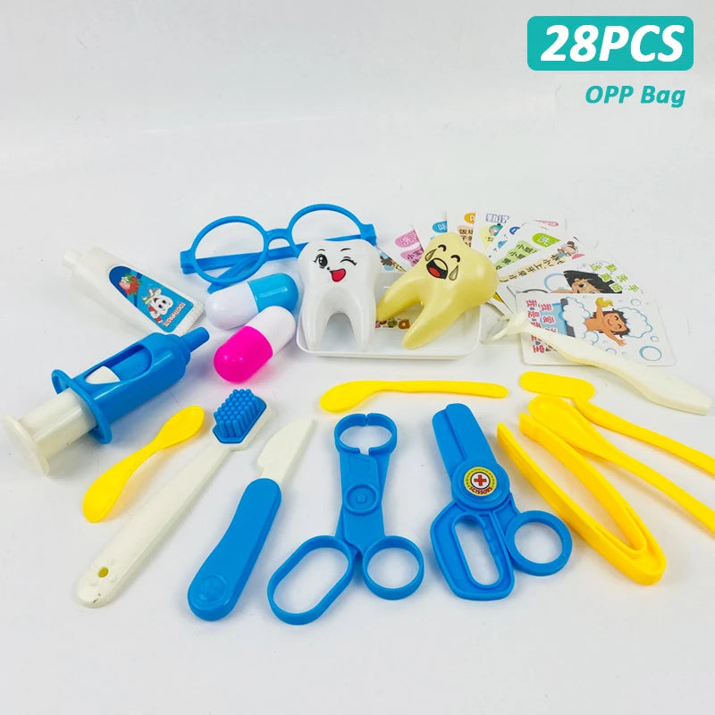 Doctor Set For Kids Pretend Play Girls Role-playing Games Hospital Accessorie Medical Kit Nurse Tools Bag Toys For Children Gift Good Vibrations
