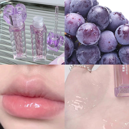 Plumping Jelly Lip Gloss Lasting Moisturizing Transparent Lip Oil Water Light Mirror Peach Lipstick Women Lips Makeup Cosmetics Good Vibrations