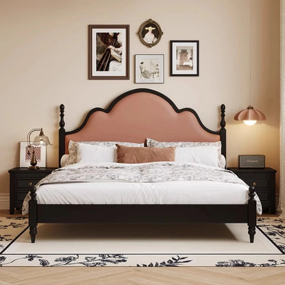 Double Headboard Beds Modern Unique French Lounge Beds Bedroom Sleeping Lounge Muebles Para Dormitorio House Accessories Good Vibrations
