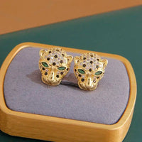 Classic Crystal Leopard Charm Bracelets for Women Fashion Brand Jewelry Set Delicate Zirconia Chain Choker Necklaces Party Gift Good Vibrations