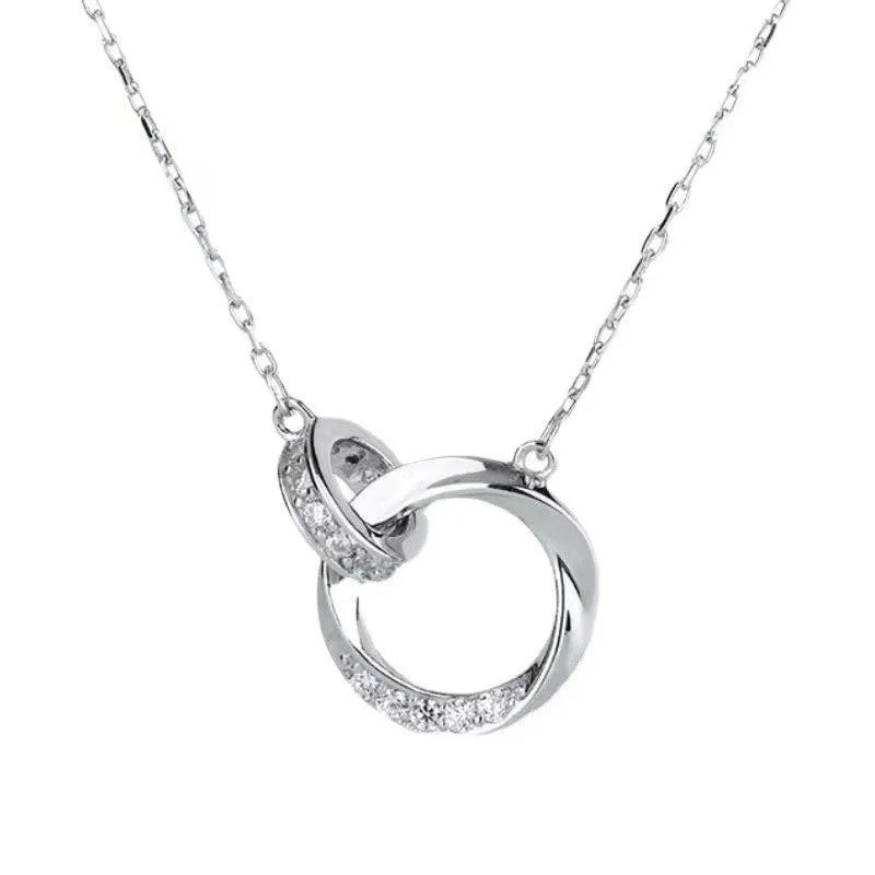 925 Sterling Silver AAA Zircon Necklace Chain High Quality Fashion Jewelry For Women Men Wedding Birthday Party Gift Good Vibrations