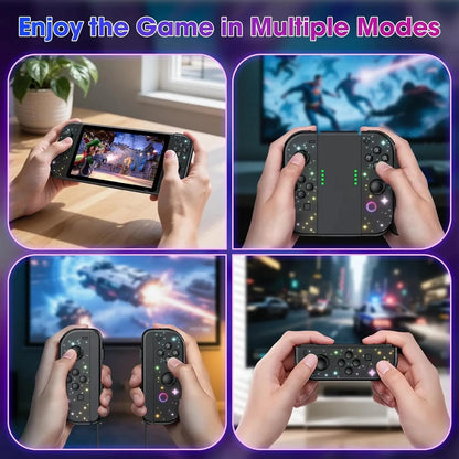 Replacement for Switch Joycon, Controller for Switch/Lite/OLED, with 6-Axis Gyro, Dual Vibration, Motion Control, Screenshot Good Vibrations