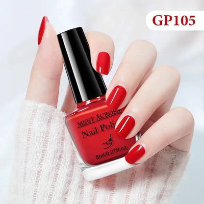 8ml Water-Based Nail Polish 48 Colors Long Lasting Quick Drying No Need of Lamp to Cure Nail Supplies Vernis for Nails Manicure Good Vibrations
