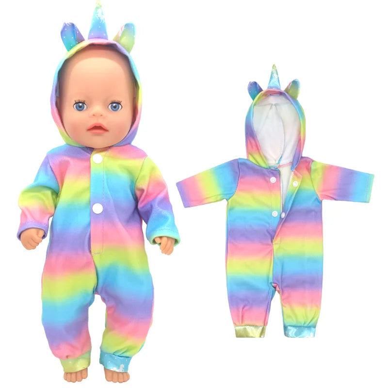 36cm Reborn Baby Doll Clothes 14 Inch Doll Outfit Rompers Toys Wears Good Vibrations