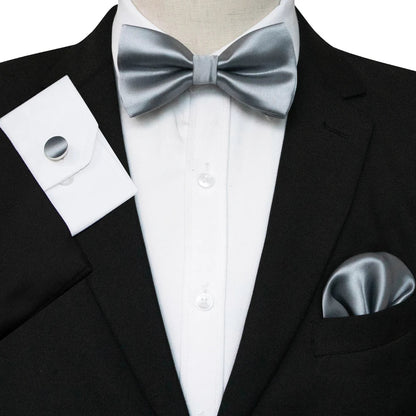 EASTEPIC Men's Bow Tie Sets Including Cufflinks and Handkerchieves Bow Ties with Adjustable Straps for Formal Occasions Good Vibrations