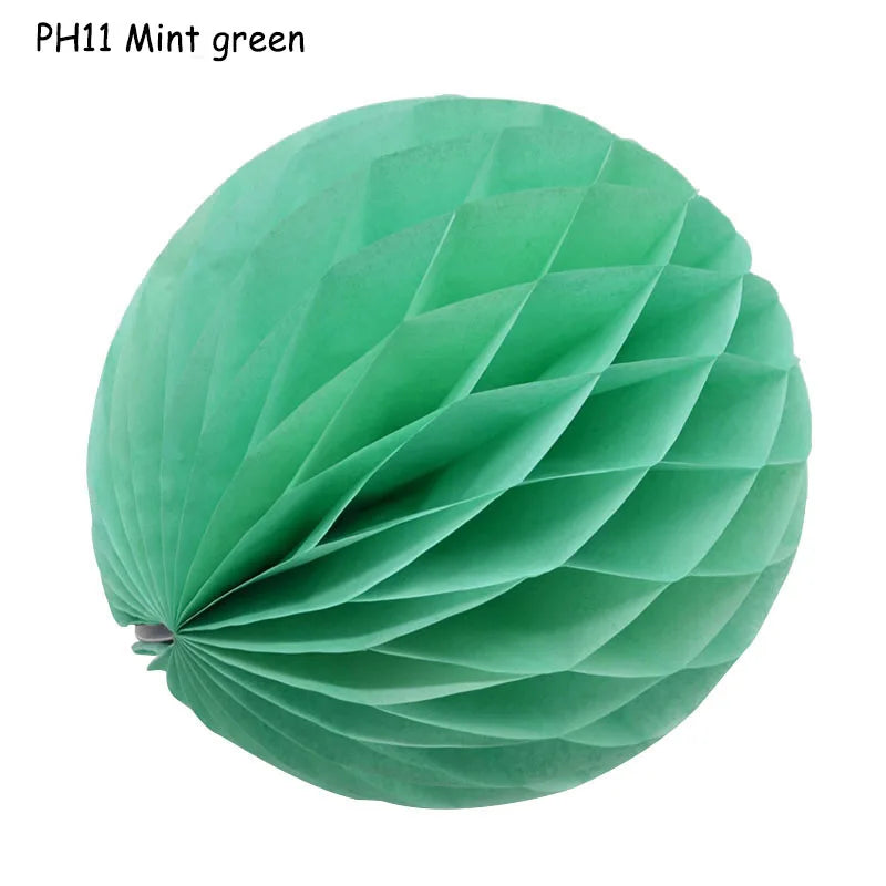 5pcs/lot 10/15cm Decorative Paper Honeycomb Ball Pastel Flower Wedding Kid Birthday Party Decoration Baby Shower Supplies8Z Good Vibrations