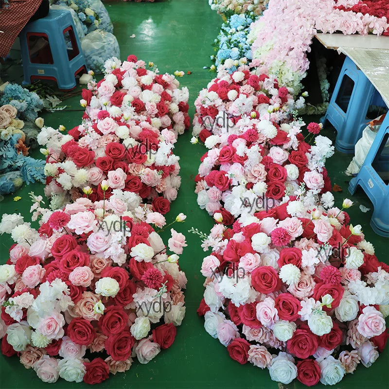 Hot Pink/Purple/Red/Blue luxurious Wedding Table Centerpieces large Flower Ball Outdoors Event Party Accessories Props 80cm,70cm Good Vibrations