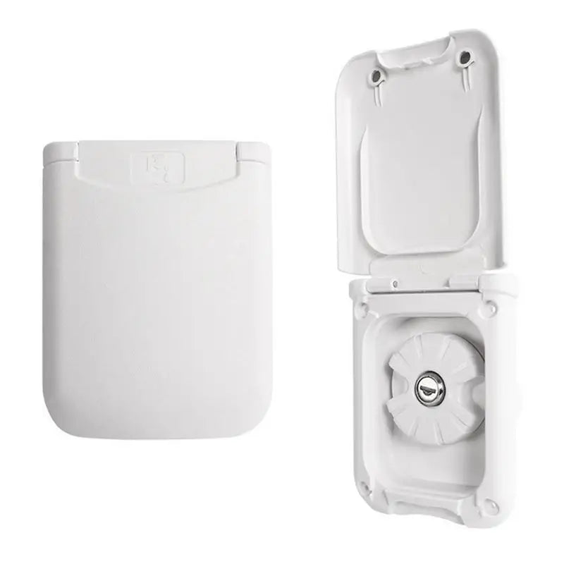 Camper Gravity Water Inlet With Magnetic Cover RV Fresh Water Fill Hatch Inlet Filter Lockable RV Water Inlet Cover Trailer Tank Good Vibrations