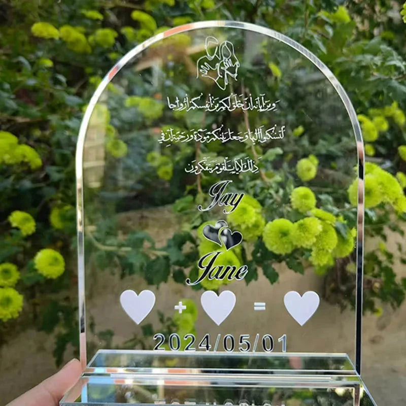 Personalized Wedding Acrylic Thumb Board Wedding Welcome Sign Mirror Acrylic Frame Wedding Party Decor Favor Enrich Your Wedding Good Vibrations
