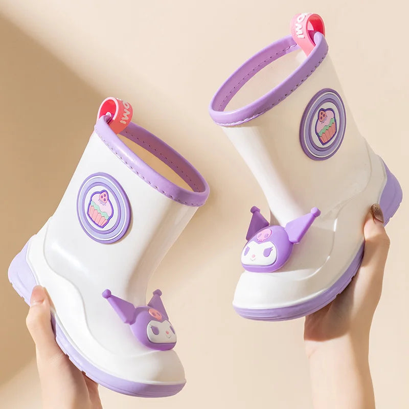 Sanrio genuine children's rain boots cute cartoon rain boots girls non-slip glue shoes Good Vibrations