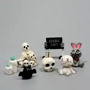 Micro-landscape Halloween decoration accessories mummy skull rabbit magic house ghost pumpkin ornaments  party decoration Good Vibrations