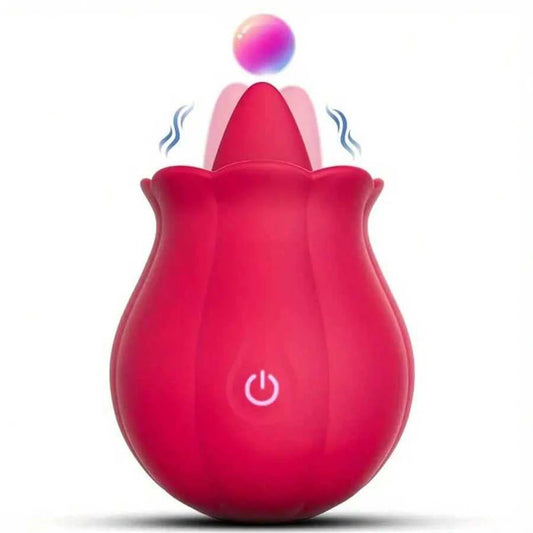 Powerful Swing Tongue Licking Vibrator Female Rose-toy Oral Nipple Clitoris Stimulator Massager Adults Goods Sex Toys for Women Good Vibrations