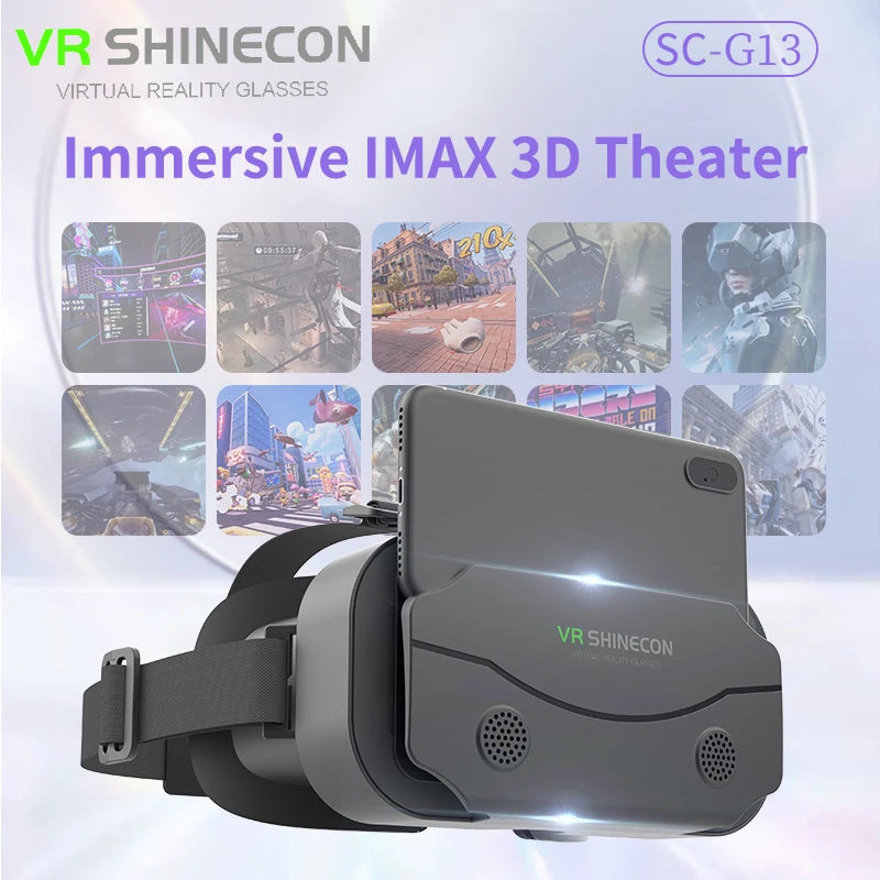VR Glasses Virtual Reality Headset Viar Devices Helmet 3D Lenses Smart Goggles For Smartphones Phone Mobile Gogle Game Accessory Good Vibrations