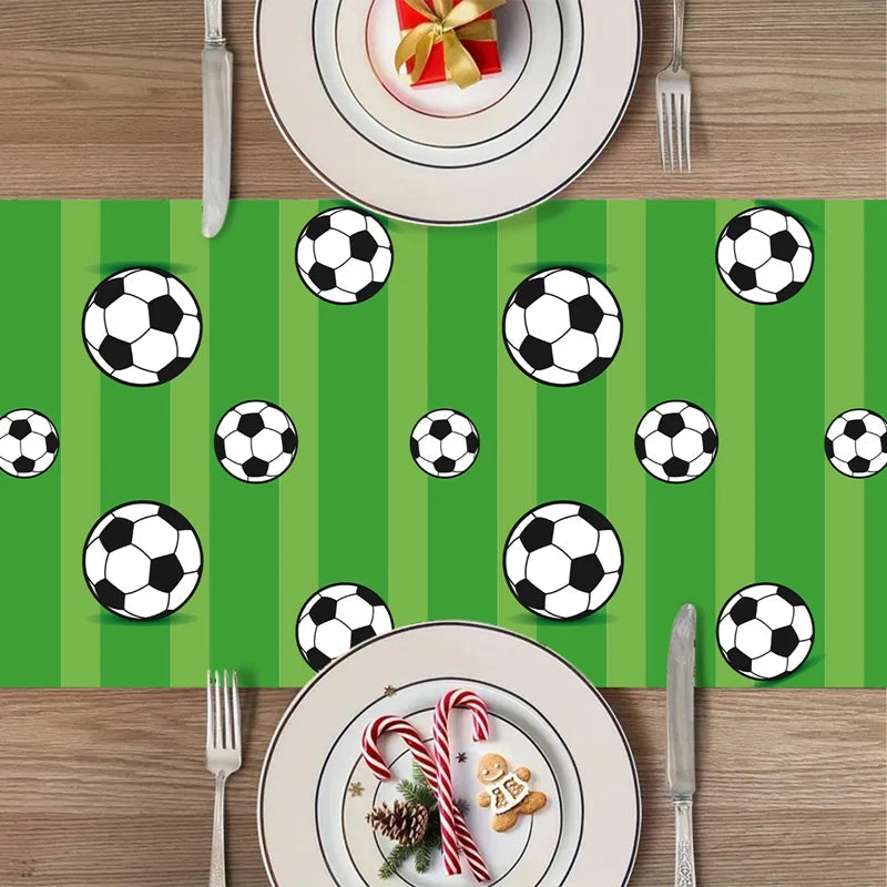 Football Party Disposable Tableware Boys Kids 1st Birthday Party Decorations Sports Soccer Theme Birthday Party Supplies Decor Good Vibrations