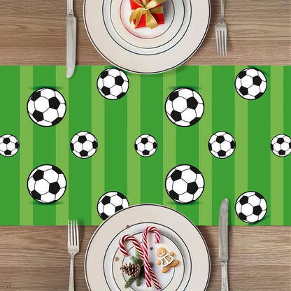 Football Party Disposable Tableware Boys Kids 1st Birthday Party Decorations Sports Soccer Theme Birthday Party Supplies Decor Good Vibrations