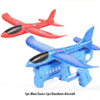 Children's Foam Ejection Aircraft Toys Parent-Child Interaction Outdoor Foam Aircraft Park Good Vibrations