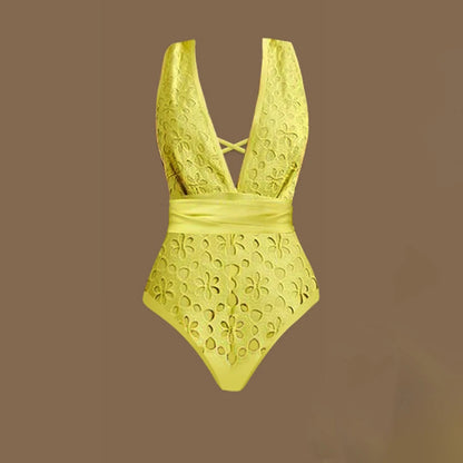 2Pcs Laster Cut Swimsuit Women Sexy Bikini Push Up Swimwear 2025 V Neck Swim Suit Female Bandeau Biquini Bathing Suit Beachwear Good Vibrations
