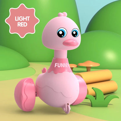 Baby Toy Swing Duck Toy Cartoon Press Vehicles Glide Animal Inertia Pull Back Cars Early Education Toys for Toddlers Boys Girls Good Vibrations